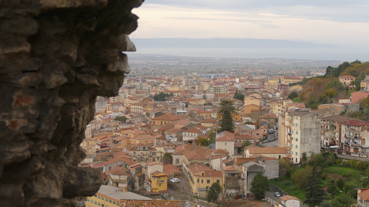 Lamezia Terme - widok na miasto z zamku