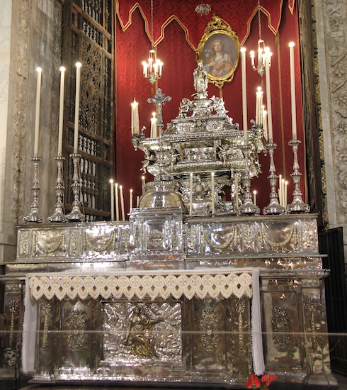 !Relikwiarz św. Rozalii - Katedra w Palermo
