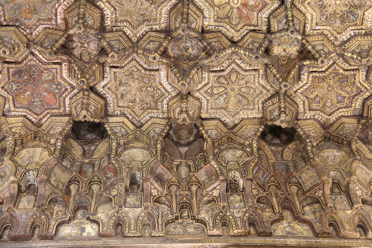 !Fragment sufitu - Kaplica Palatyńska w Pałacu Normanów w Palermo
