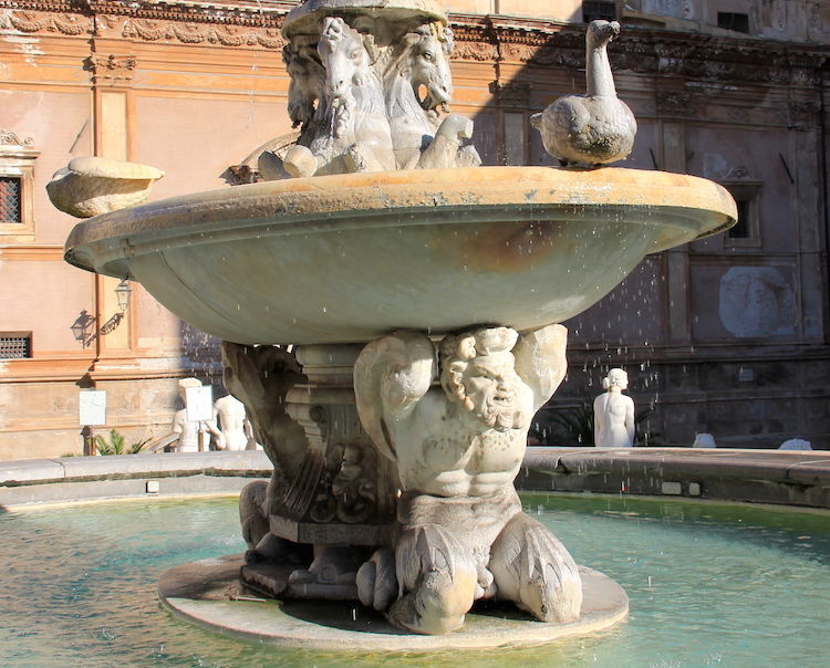 Palermo - fragment fontanny Pretoria