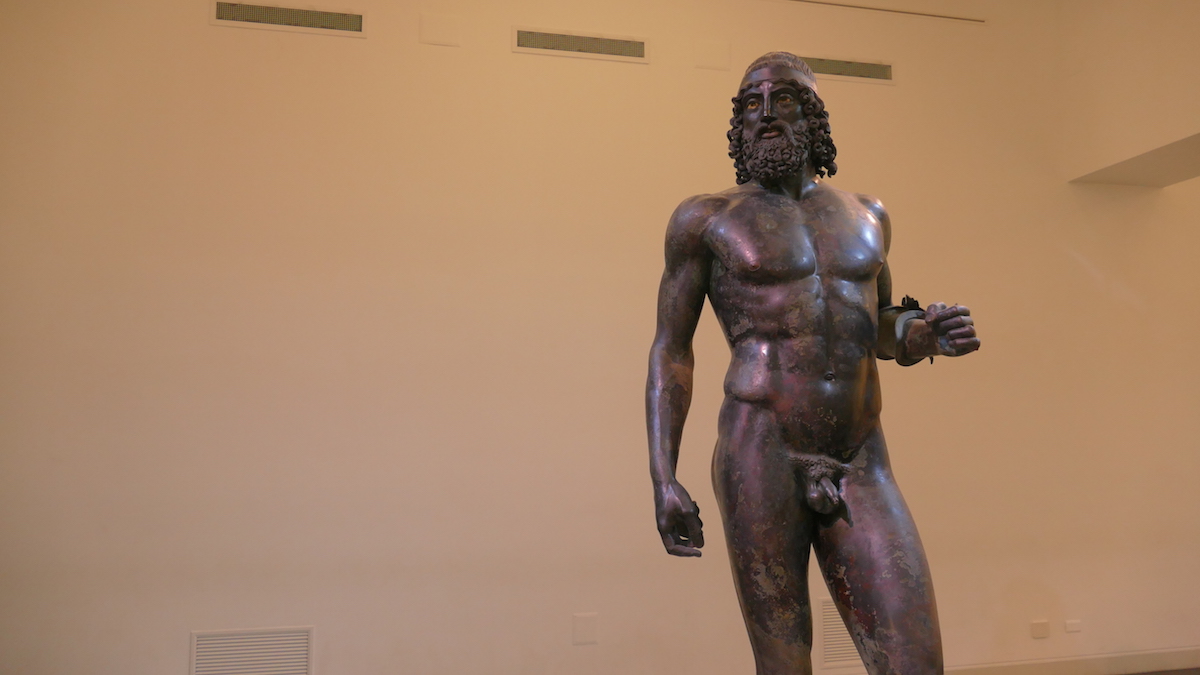Reggio di Calabria - Brązy z Riace w Muzeum Wielkiej Grecji