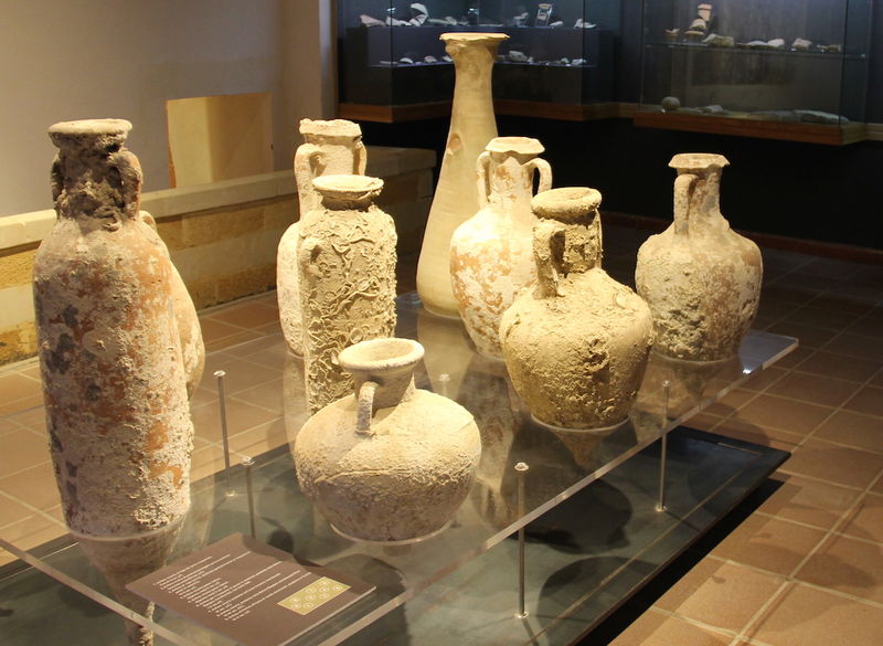 Agrigento - fragment ekspozycji muzealnej w klasztorze Santo Spirito