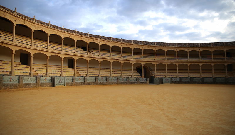 Arena walk byków w Rondzie - Plaza de Toros