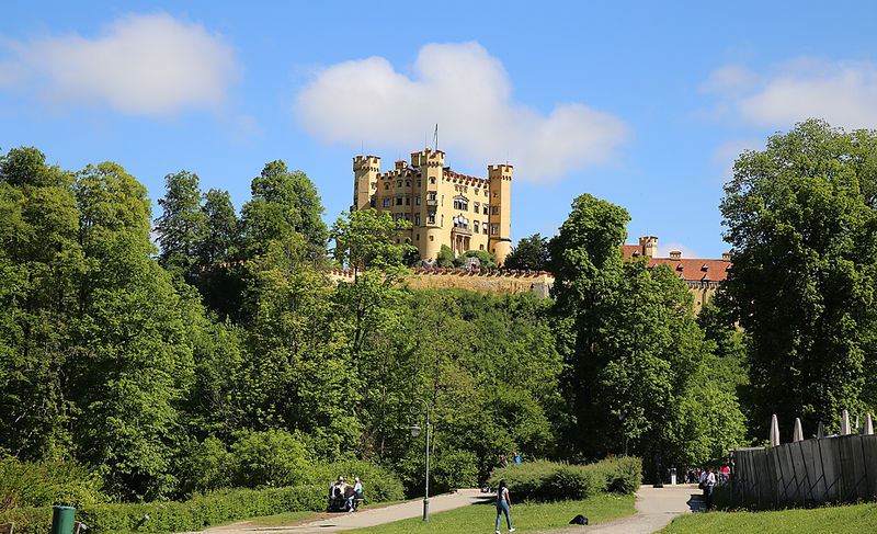 Widok na Zamek Hohenschwangau