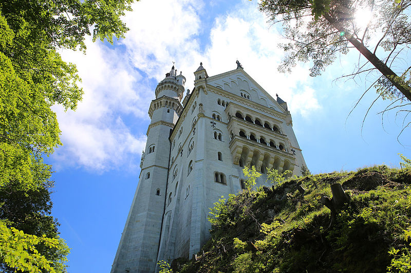 Fragment Zamku Neuschwanstein