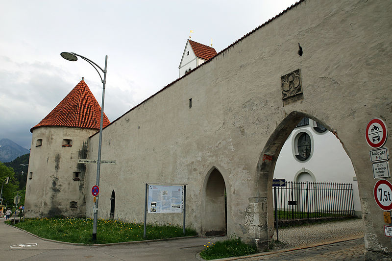 Fragment dawnych fortyfikacji w Füssen