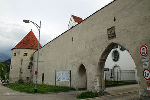 Fragment dawnych fortyfikacji obronnych w Füssen