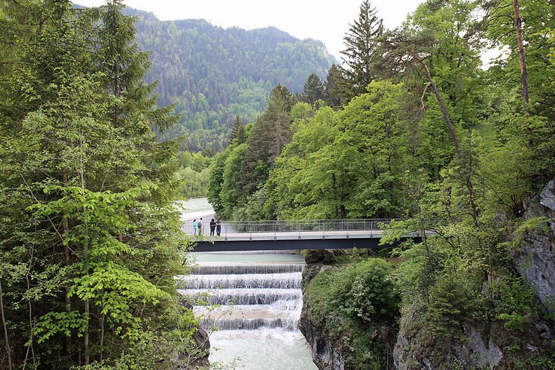 Wodospad Lechfall w Füssen