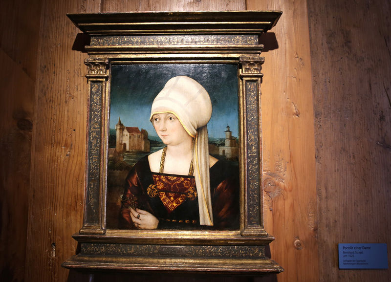 !"Portret kobiety", Bernhard Strigel - muzeum w dawnym klasztorze Antonitów (Antonierkloster) w Memmingen