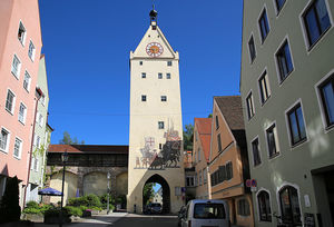 Jedna z bram miejskich w Memmingen - Ulmer Tor