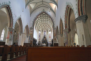 Wnętrze Kościoła Św. Marcina - Memmingen