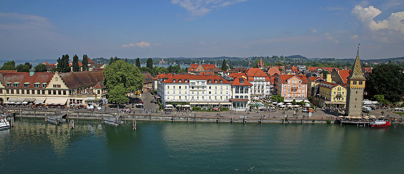 Lindau - widok z Nowej Latarni Morskiej