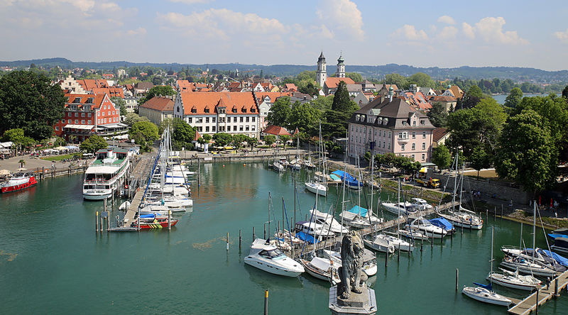 Lindau - widok z Nowej Latarni Morskiej