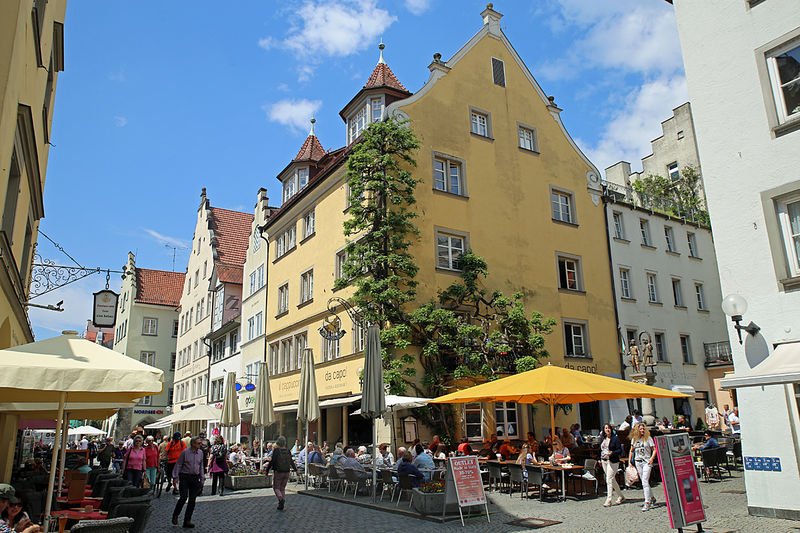 Lindau - Maximilianstraße i kawiarnia Café Ristorante Da Capo
