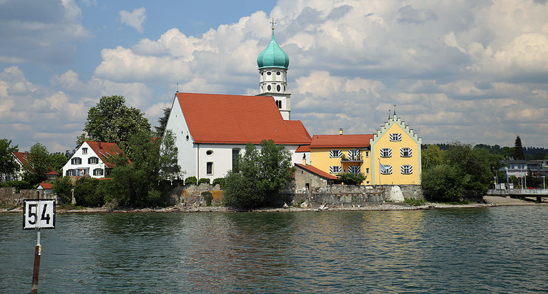 Wasserburg (miejscowość położona nad Jeziorem Bodeńskim) - widok podczas rejsu po jeziorze