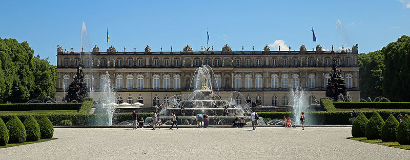 Widok na Pałac Herrenchiemsee
