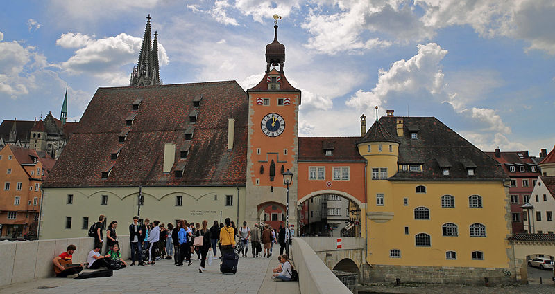 Kamienny Most (Steinerne Brücke) i Wieża Mostowa (Brückenturm) - Ratyzbona