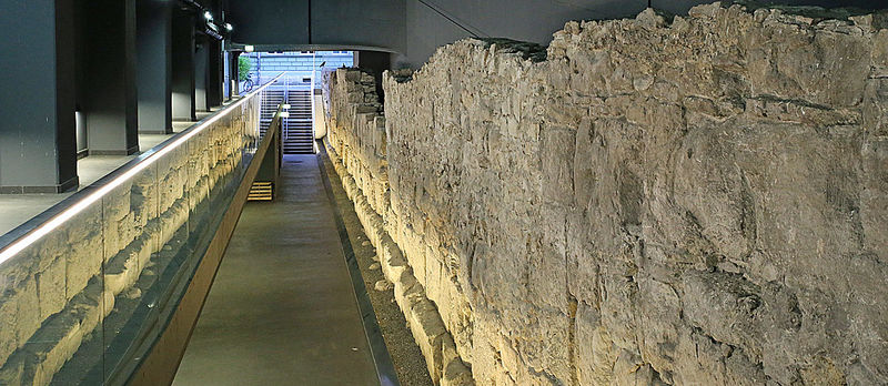 Fragment murów rzymskich w Ratyzbonie