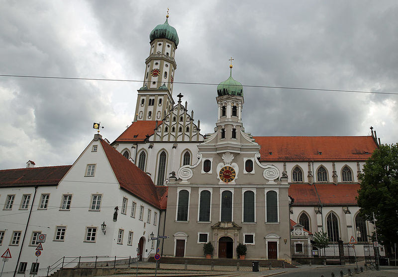 Augsburg - widok na Bazylikę św. Afry i św. Ulryka