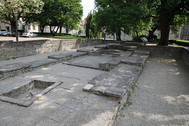 !Stanowisko archeologiczne obok Katedry w Augsburgu