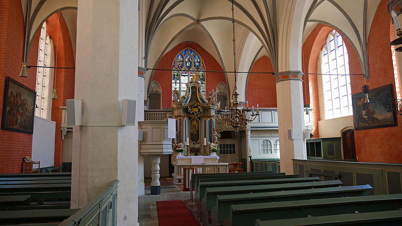 Wnętrze Kościoła św. Ducha w Stralsundzie