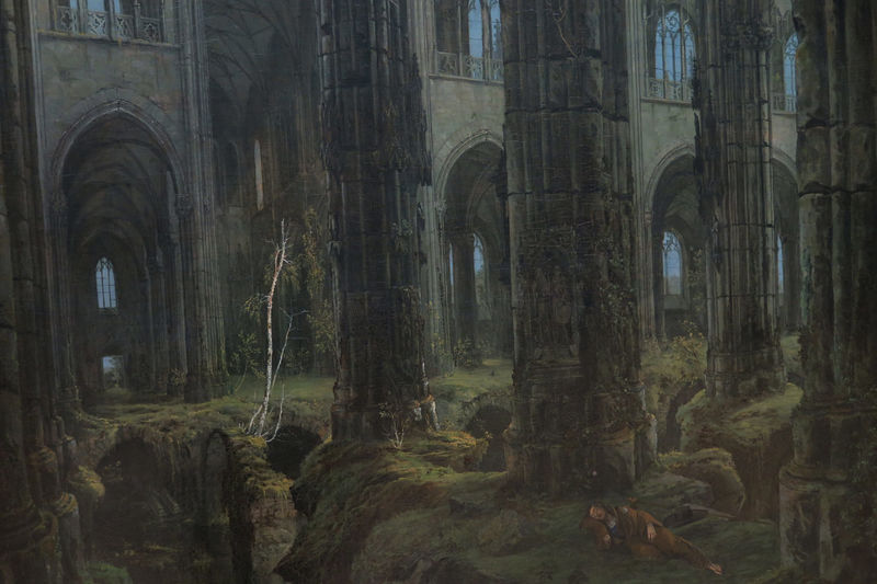 !"Ruiny gotyckiego kościoła" Carl Blechen - Albertinum w Dreźnie