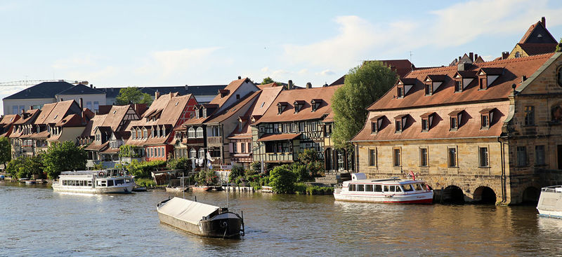 Mała Wenecja - Bamberg (widok z ulicy Am Leinritt)