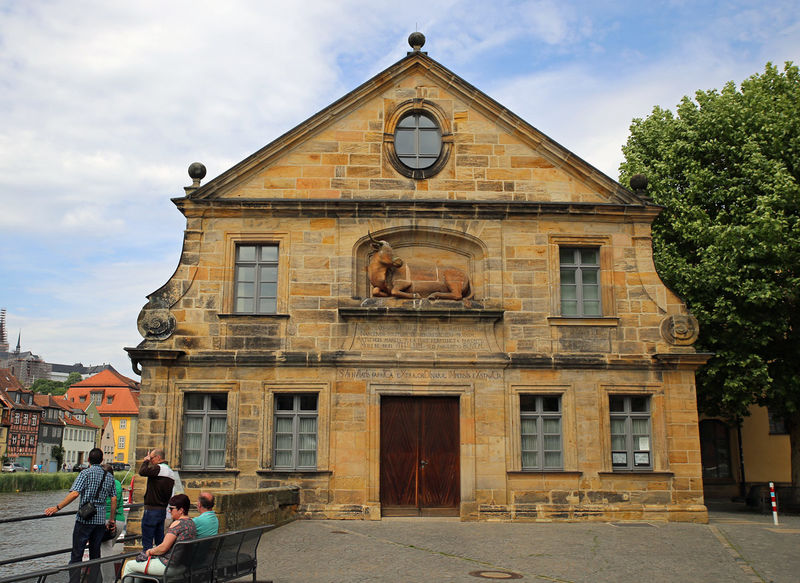 !Bamberg - historyczny budynek rzeźni (Altes Schlachthaus)