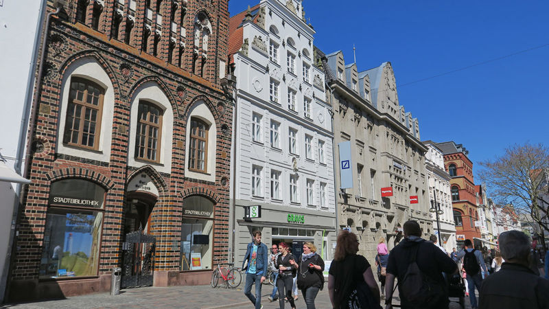 Rostock - kamienice w centrum miasta