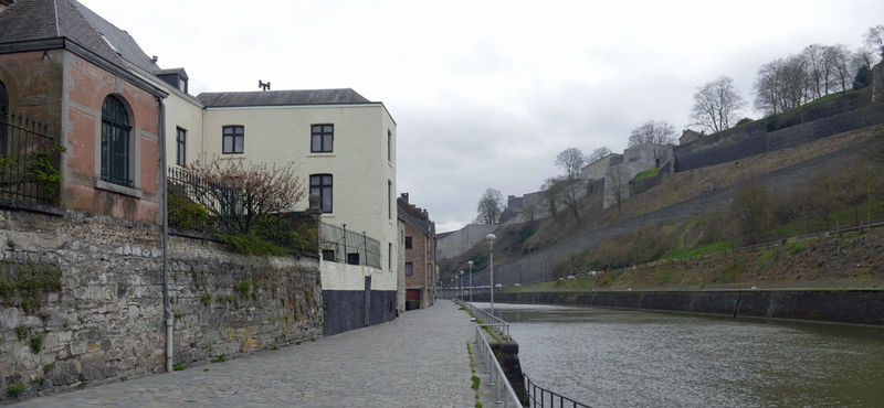 Namur - fragment cytadeli nad Mozą