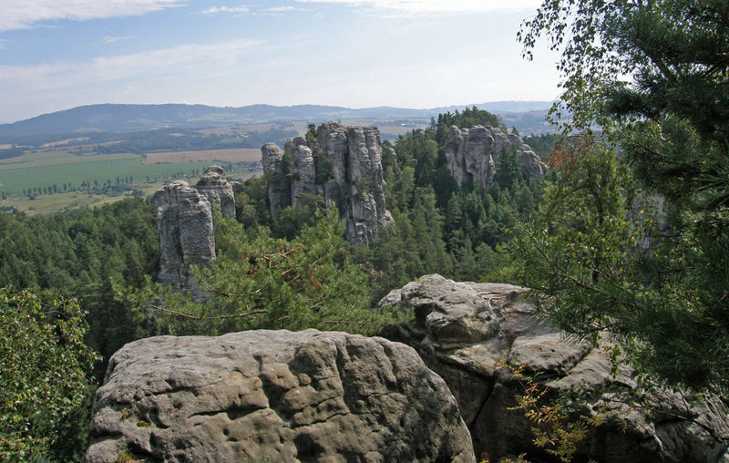 Jeden ze skalnych rezerwatów - Czeski Raj