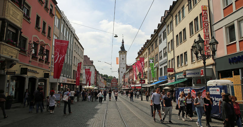 Ulica Domstrasse w Würzburgu