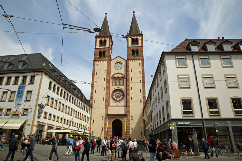 Widok na Katedrę w Würzburgu