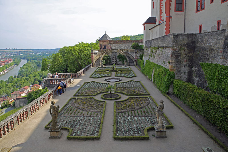 Ogrody tarasowe - Twierdza Marienberg w Würzburgu