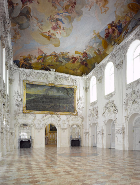 Wielka Sala w Nowym Pałacu Schleissheim w okolicach Monachium (Zdjęcie dzięki uprzejmości © Bayerische Schlösserverwaltung)