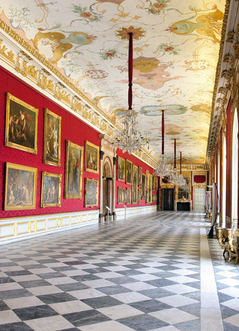 Wielka Galeria w Nowym Pałacu Schleissheim w okolicach Monachium (Zdjęcie dzięki uprzejmości © Bayerische Schlösserverwaltung)
