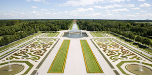 Widok na ogród pałacowy (Hofgarten) Schleissheim, okolice Monachium (Zdjęcie dzięki uprzejmości © Bayerische Schlösserverwaltung)