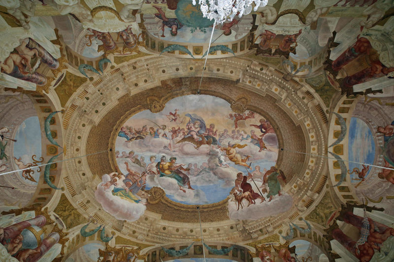 Sufit Sali Bankietowej - Pałac Lustheim (Schloss Lustheim), kompleks pałacowy Schleissheim, okolice Monachium