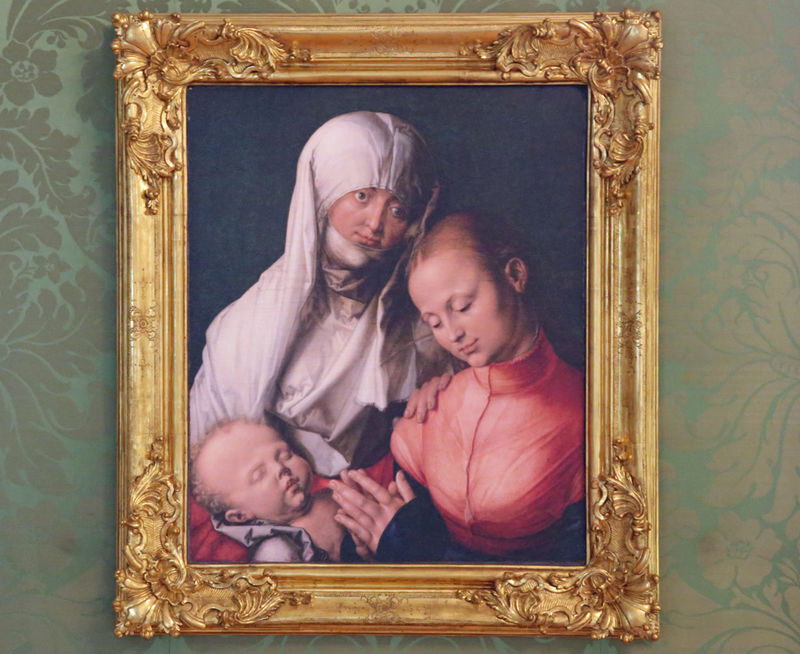 !Święta Anna Samotrzecia, Albrecht Dürer - Rezydencja w Monachium
