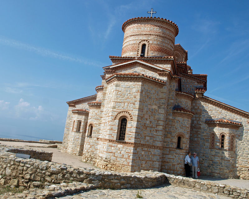 Cerkwie na wzgórzu Plaosznik (okolice Jeziora Ochrydzkiego)