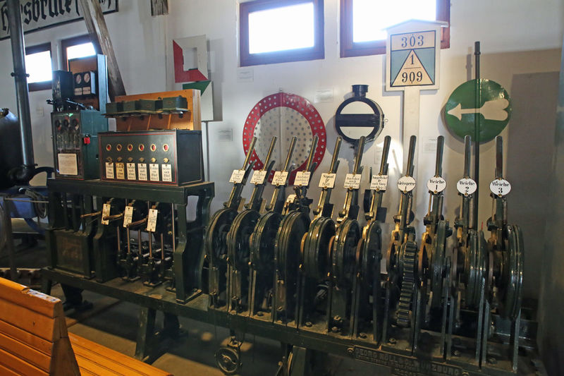 Zwiedzanie 'obszaru otwartego' Muzeum kolei w Norymberdze
