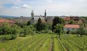 Bamberg - widok na miasto ze Wzgórza Świętego Michała