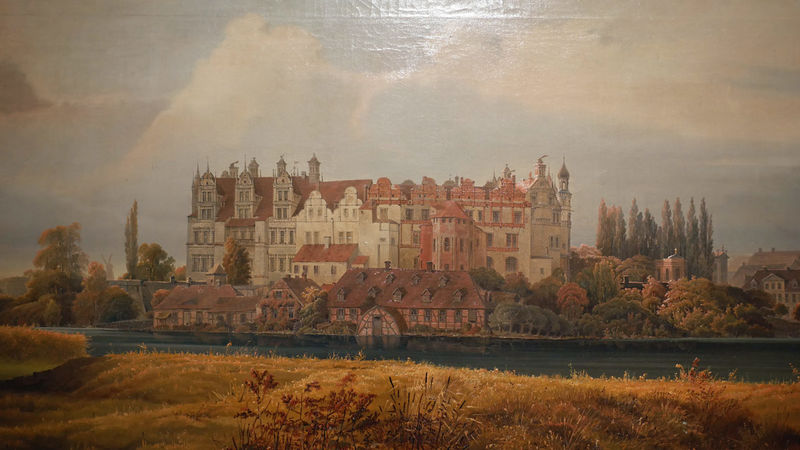 Zamek Schwerin przed przebudową - obraz z zamkowych zbiorów