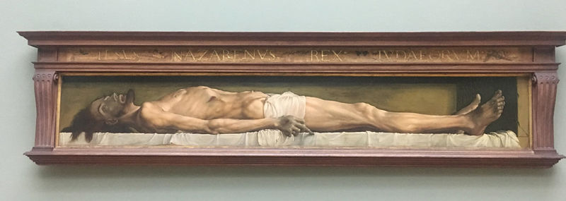 !Chrystus w grobie - Hans Holbein Młodszy (Muzeum sztuki (Kunstmuseum) w Bazylei)