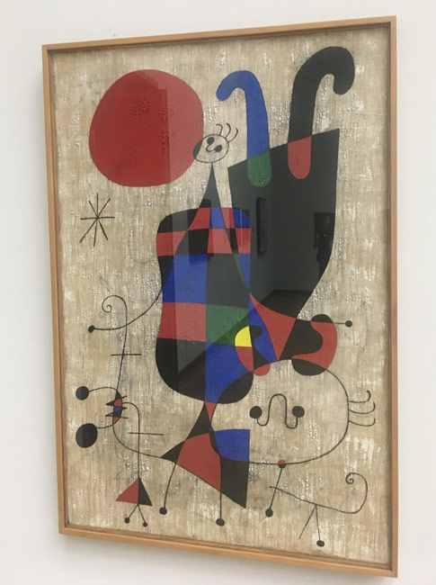 Ludzie i pies w słońcu - Joan Miro (Muzeum sztuki (Kunstmuseum) w Bazylei)