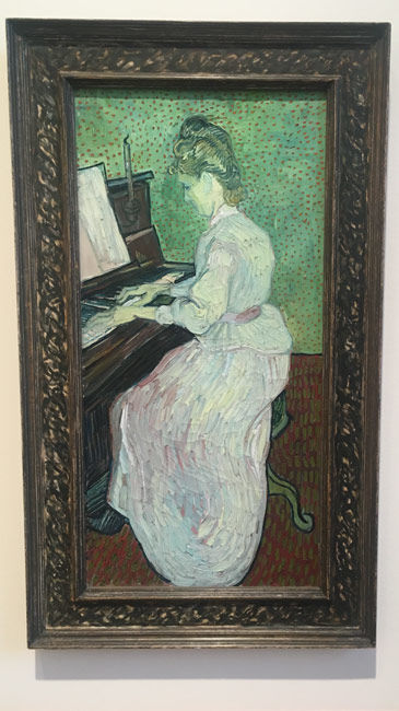 Marguerite Gachet przy pianinie - Vincent van Gogh (Muzeum sztuki (Kunstmuseum) w Bazylei)