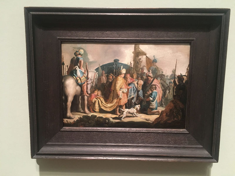 Dawid prezentujący Saulowi głowę Goliata - Rembrandt (Muzeum sztuki (Kunstmuseum) w Bazylei)