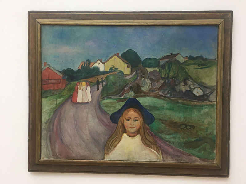 !Droga w Åsgårdstrand - Edvard Munch (Muzeum sztuki (Kunstmuseum) w Bazylei)