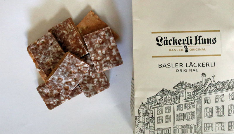 Bazylejskie ciasteczka Läckerli ze sklepu Läckerli Huus w Bazylei