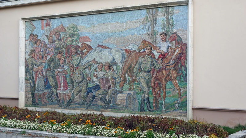 Mozaika Armii Czerwonej - Poprad, Słowacja